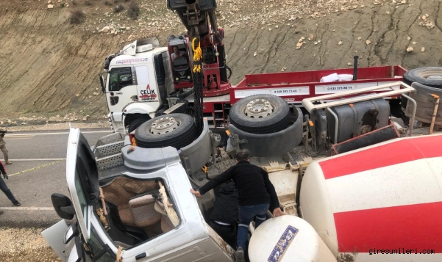 Siirt Kurtalan Trafik Kazası Beton Mikseri Devrildi Cemil Kayhan Hayatını Kaybetti