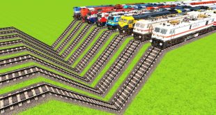 INDIAN TRAINS CROSSING ON UNIQUE ZIGZAG RAILWAY TRACKS 4K TRAIN VIDEO Train Simulator Railworks