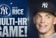 TWICE FOR RICE Two homer day for Home Run Derby bound Ben Rice MLB Highlights