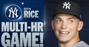 TWICE FOR RICE Two homer day for Home Run Derby bound Ben Rice MLB Highlights